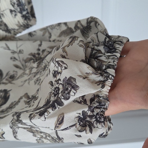 NWT EXPRESS Floral Crop Top and Wide Leg Pant Set, Size L - Picture 8 of 16